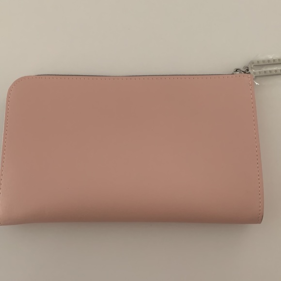 DIOR pink logo makeup toiletry clutch case mini bag w D charm - Picture 4 of 6